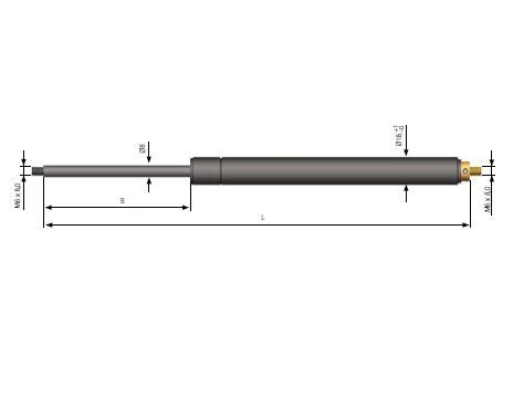 reducible force gas springs